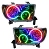 Oracle 07-11 Toyota Tundra Pre-Assembled Headlights- Black Housing - ColorSHIFT w/ Simple Controller ORACLE Lighting