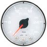 Autometer Spek-Pro Gauge Fuel Press 2 1/16in 30psi Stepper Motor W/Peak & Warn Wht/Blk AutoMeter