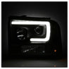 Spyder Ford F250/350/450 05-07 Projector Headlights - Light Bar DRL LED - Black PRO-YD-FS05V2-LB-BK SPYDER