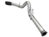 aFe MACHForce XP Exhaust 5in DPF-Back Stainless Steel Exht 2015 Ford Turbo Diesel V8 6.7L Black Tip aFe