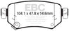 EBC 2016+ Mazda 6 2.5L Yellowstuff Rear Brake Pads EBC