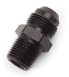 Russell Performance -6 AN to 1/8in NPT Straight Flare to Pipe (Black) Russell