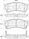 StopTech Street Select Brake Pads - Rear Stoptech