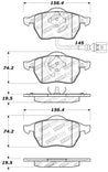 StopTech Performance 99-08 VW Jetta / 5/99-05 Golf GTi/GLS Turbo Front Brake Pads Stoptech