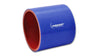 Vibrant 4 Ply Reinforced Silicone Straight Hose Coupling - 3.5in I.D. x 3in long (BLUE) Vibrant