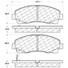 StopTech Street Touring 06-13 Honda Ridgeline / Acura TL Front Brake Pads Stoptech