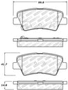 StopTech Street Select Brake Pads w/Hardware - Rear Stoptech