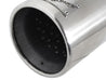 aFe MACH Force-XP 304 SS Sing Wall Pol Exh Tip Univ Exit 3in Inlet x 4in Outlet x 12in L - Clamp On aFe