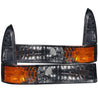 ANZO 2000-2004 Ford Excursion Euro Parking Lights Smoke w/ Amber Reflector ANZO