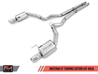 AWE Tuning S550 Mustang GT Cat-back Exhaust - Touring Edition (Chrome Silver Tips) AWE Tuning