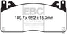 EBC 2015+ Ford Mustang (6th Gen) 5.2L (GT350) Shelby Redstuff Front Brake Pads EBC