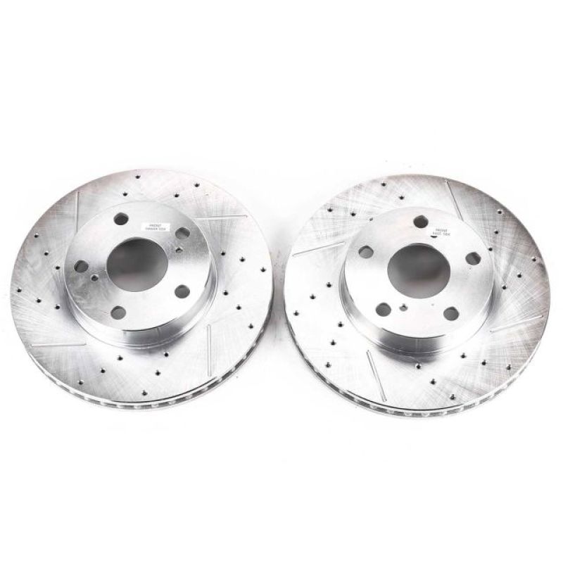 Power Stop 05-15 Toyota Tacoma Front Evolution Drilled & Slotted Rotors - Pair PowerStop