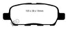 EBC 03-05 Infiniti FX35 3.5 Yellowstuff Rear Brake Pads EBC