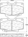 StopTech Street Brake Pads - Front/Rear Stoptech