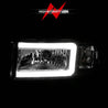 ANZO 94-02 Dodge RAM Crystal Headlight - w/ Light Bar Chrome Housing ANZO