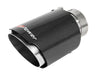 aFe MACH Force-Xp 409 SS Clamp-On Exhaust Tip 2.5in. Inlet / 4in. Outlet / 7in. L - Carbon aFe