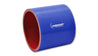 Vibrant 4 Ply Reinforced Silicone Straight Hose Coupling - 4in I.D. x 3in long (BLUE) Vibrant