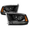 xTune Dodge Ram 13-17 ( w/ Factory Projector LED) Projector Headlight - Black HD-JH-DR13-P-BK SPYDER