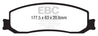 EBC 12 Ford F250 (inc Super Duty) 6.2 (2WD) Ultimax2 Front Brake Pads EBC