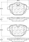 StopTech 11-17 BMW X3 Street Performance Rear Brake Pads Stoptech