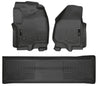 Husky Liners 2012.5 Ford SD Crew Cab WeatherBeater Combo Black Floor Liners (w/o Manual Trans Case) Husky Liners