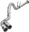 aFe Power 11-14 Ford F250/F350 6.7L Diesel Rebel XD 4in 409 SS DPF-Back Exhaust System - Pol Tips aFe