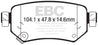 EBC 2016+ Mazda 6 2.5L Redstuff Rear Brake Pads EBC