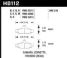 Hawk 1990-1990 Chevy Camaro Iroc-Z (w/Heavy Duty Brakes) HPS 5.0 Rear Brake Pads Hawk Performance
