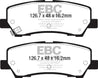 EBC 15+ Ford Mustang 2.3 Turbo Performance Pkg Yellowstuff Rear Brake Pads EBC