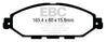 EBC 12-13 Infiniti JX35 3.5 Ultimax2 Front Brake Pads EBC