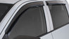 Stampede 2009-2018 Dodge Ram 1500 Extended Cab Pickup Tape-Onz Sidewind Deflector 4pc - Smoke Stampede