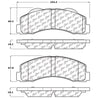 StopTech 10-14 Ford F-150 Street Performance Front Brake Pads Stoptech