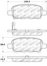 StopTech Street Touring 03-09 350Z Rear Brake Pads Stoptech