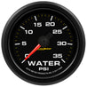Autometer Extreme Environment 2-1/16in 35PSI Water Pressure Gauge w/ Warning AutoMeter