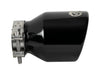 aFe MACH Force-Xp 409 SS Clamp-On Exhaust Tip 2.5in. Inlet / 4in. Outlet / 6in. L - Black aFe
