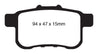 EBC 09-14 Acura TSX 2.4 Yellowstuff Rear Brake Pads EBC