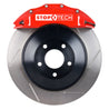 StopTech 09-15 Dodge Challenger Front BBK w/ Red ST-60 Calipers Slotted Rotors Stoptech