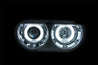 ANZO 2008-2014 Dodge Challenger Projector Headlights w/ Halo Chrome (CCFL) ANZO