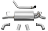 Corsa 18+ Jeep Wrangler JL 2.5in Dual Rear Turn Down Exit Sport Axle-Back Exhaust CORSA Performance