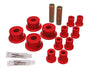 Energy Suspension 65-72 Dodge Charger (w/ 2in Main Eye) Red Rear Leaf Spring Bushing Set Energy Suspension