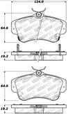 StopTech Performance 03-05 Dodge SRT-4 Front Brake Pads Stoptech