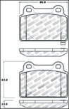 StopTech Performance 08+ Mitsubishi Evolution X Rear Brake Pads Stoptech