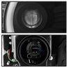 Spyder GMC Sierra 14-16 Projector Headlights Light Bar DRL Blk PRO-YD-GS14V2-LBDRL-BK SPYDER
