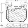 StopTech Street Touring 08-09 BMW 128i/135i Coupe Rear Brake Pads Stoptech