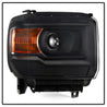 xTune 14-15 GMC Sierra 1500 OEM Style Halogen Headlights - Black (HD-JH-GS14-AM-BK) SPYDER