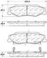 StopTech Street Touring 04-08 Cadillac XLR/XLR-V Rear Brake Pads Stoptech