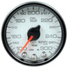 Autometer Spek-Pro Gauge Oil Temp 2 1/16in 300f Stepper Motor W/Peak & Warn Wht/Blk AutoMeter