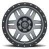 ICON Six Speed 17x8.5 6x5.5 25mm Offset 5.75in BS 108.1mm Bore Titanium Wheel ICON