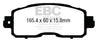 EBC 13+ Nissan Altima 2.5 (L33) Sedan Ultimax2 Front Brake Pads EBC