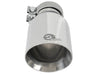 aFe MACH Force-Xp Univ 304 SS Double-Wall Clamp-On Exhaust Tip - Polished - 3in Inlet - 4.5in Outlet aFe